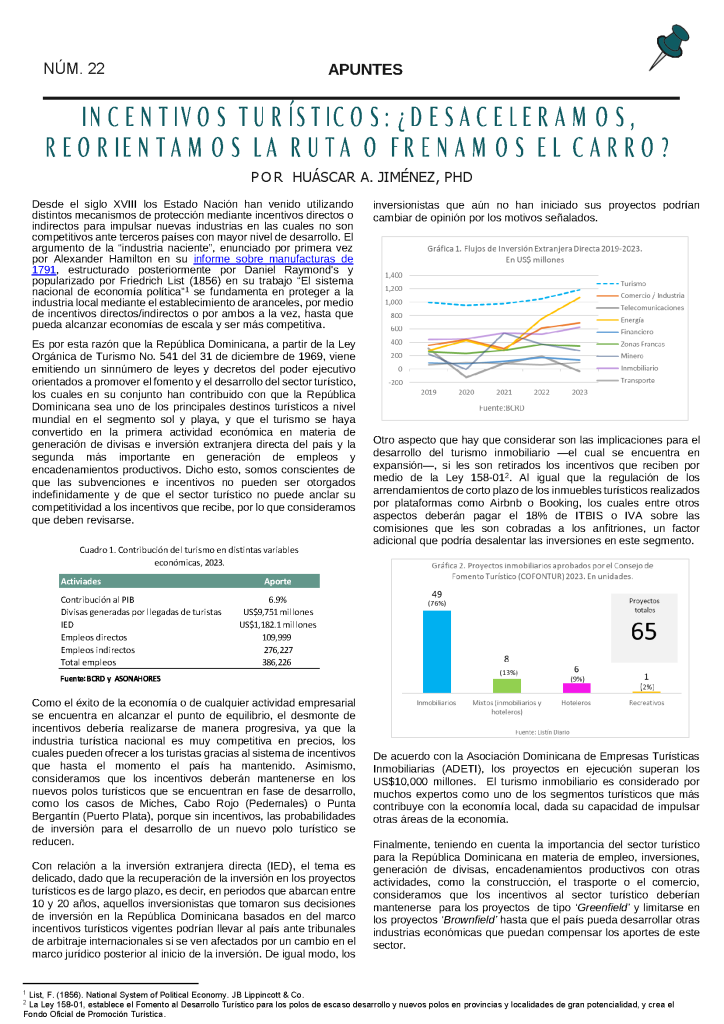 Incentivos turísticos: ¿desaceleramos, reorientamos la ruta o frenamos el carro?